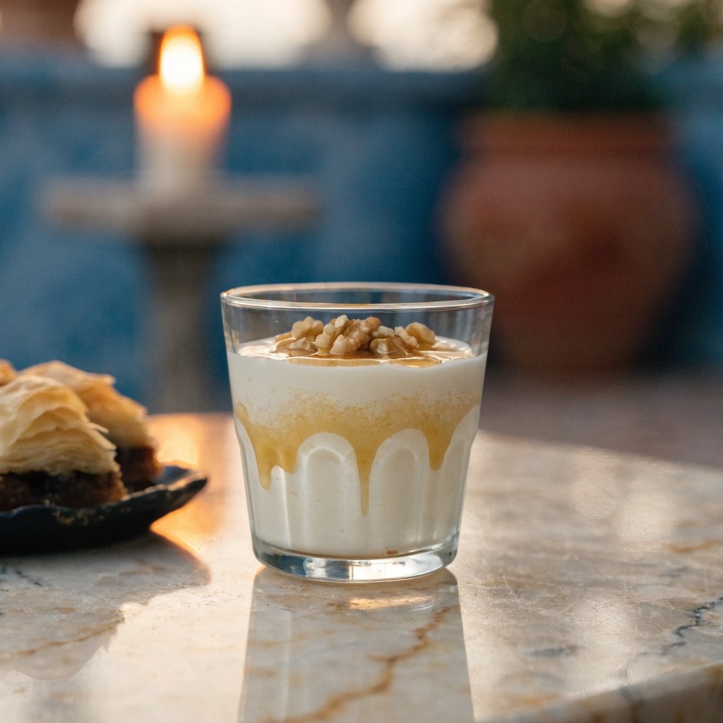 Baklava mit Honig, Walnüssen und Joghurt