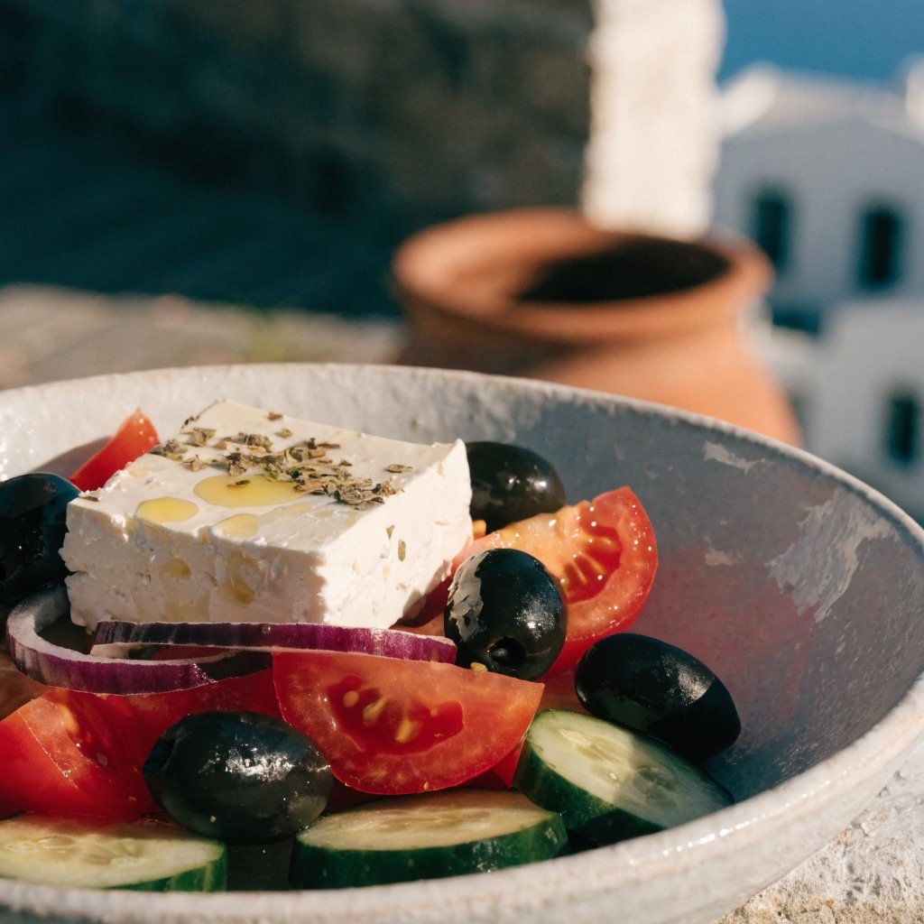 Griechischer Bauernsalat mit Feta