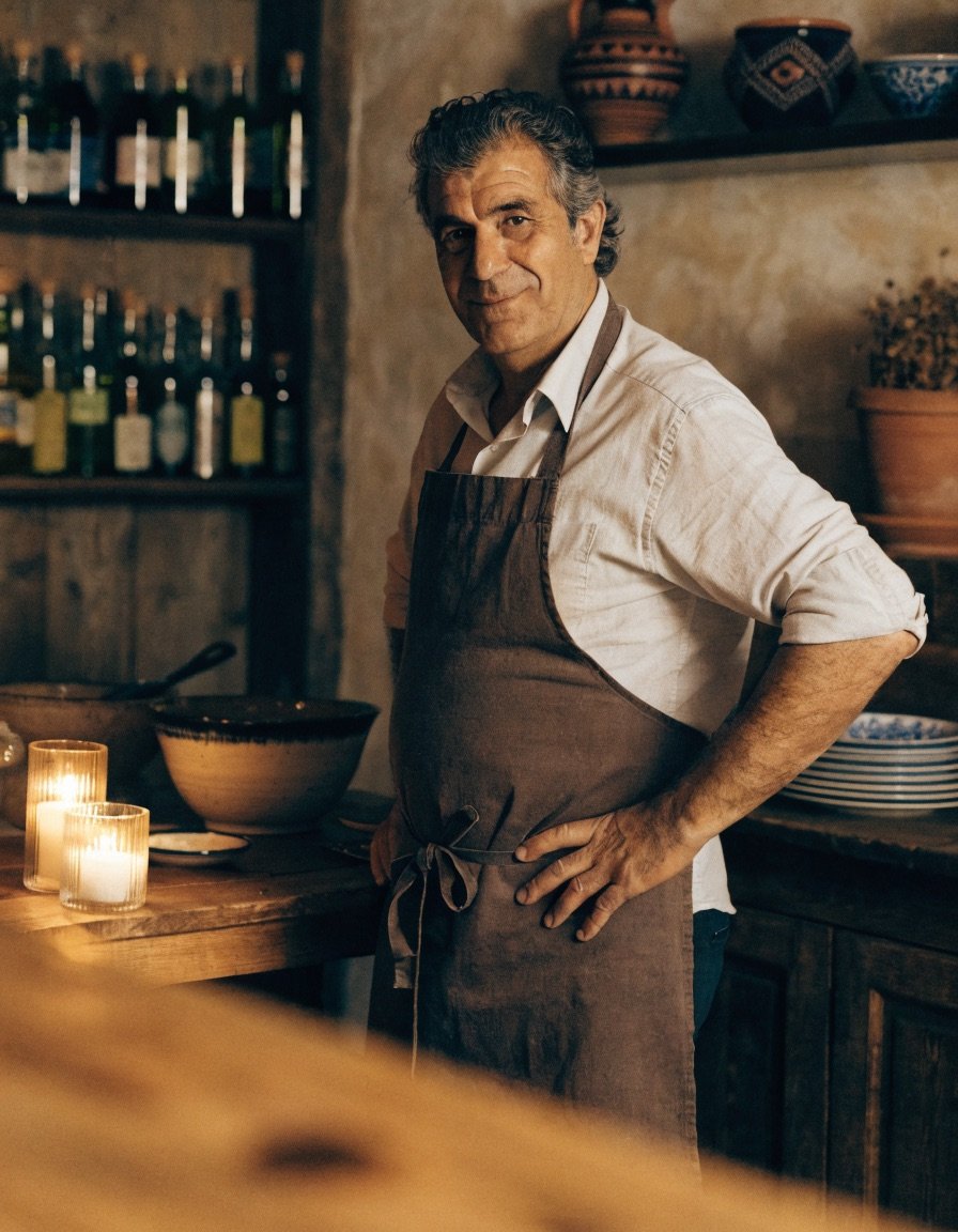 Gastgeber des Restaurant Herkules II in seiner Taverne